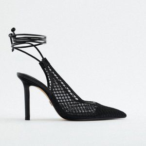 ZARA - LACE UP MESH HEELS